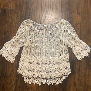 Crocheted Floral Top